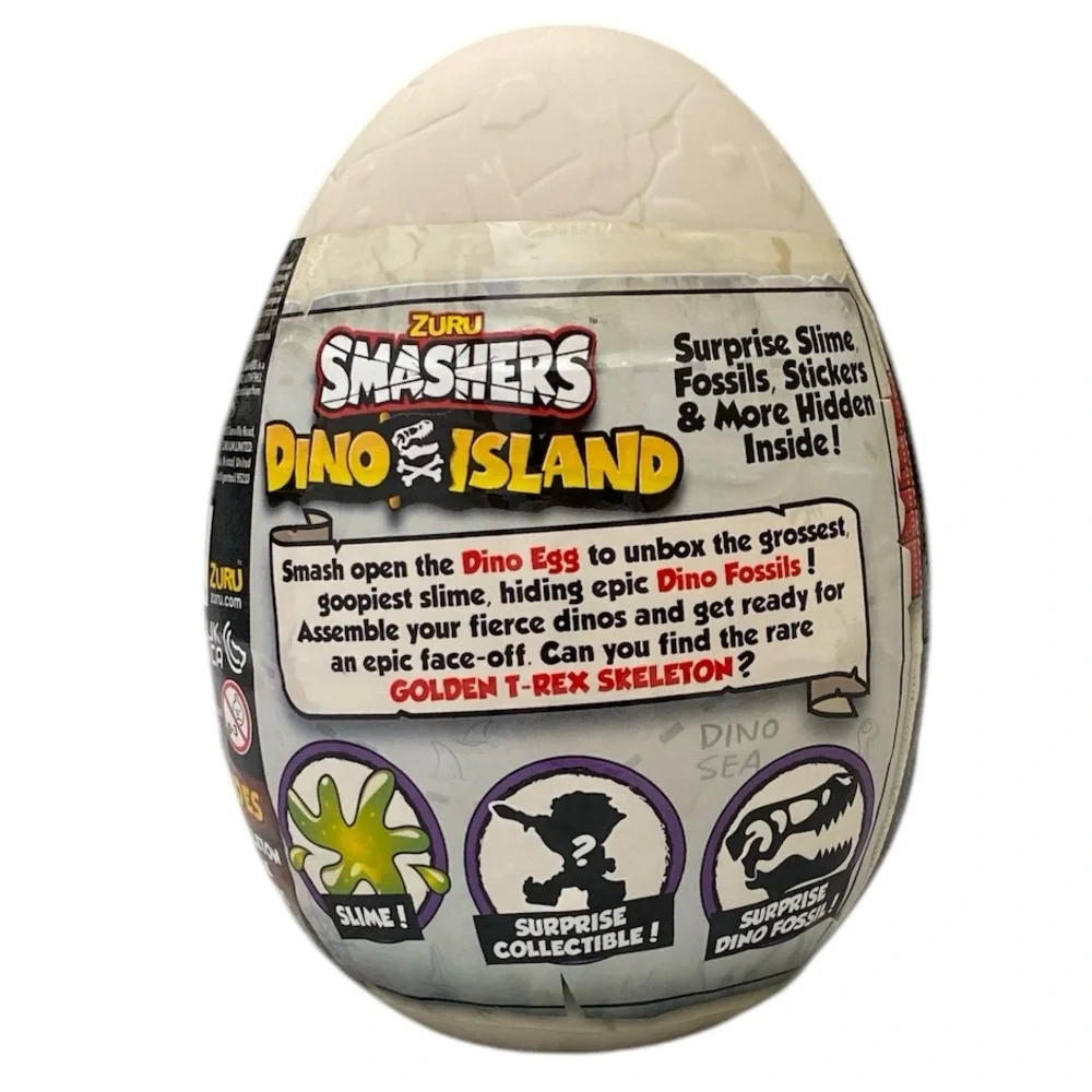 ZURU Smashers Dino Island Smash Discover & Build Orange Surprise Egg Toy - Picture 2 of 11